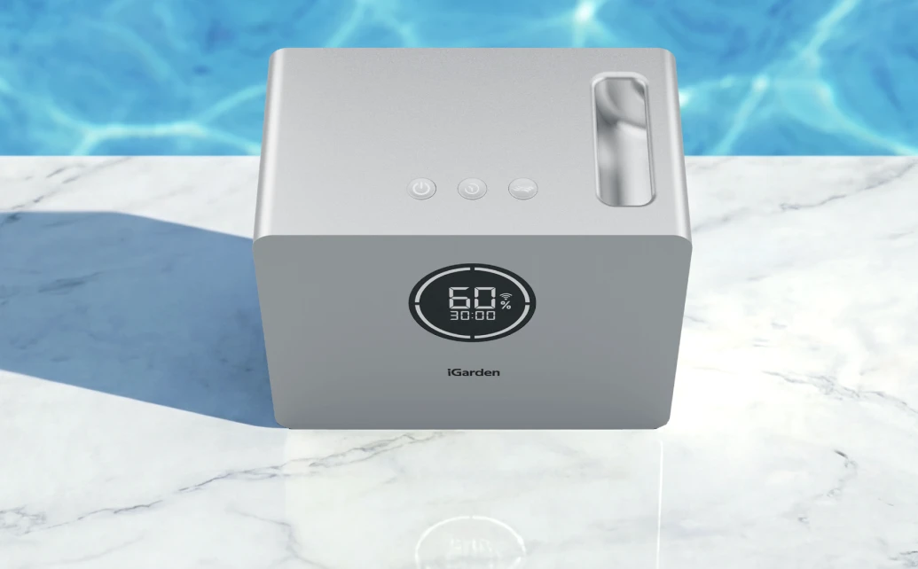 One-button control panel on iGarden Swim Jet X Series