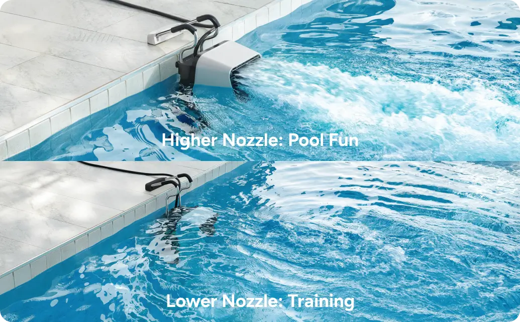 iGarden Swim Jet X Series controlled by app and poolside button